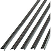 47 in. Decorative Vinyl Outside Corner Trim Galvanized Steel (5 Pack)