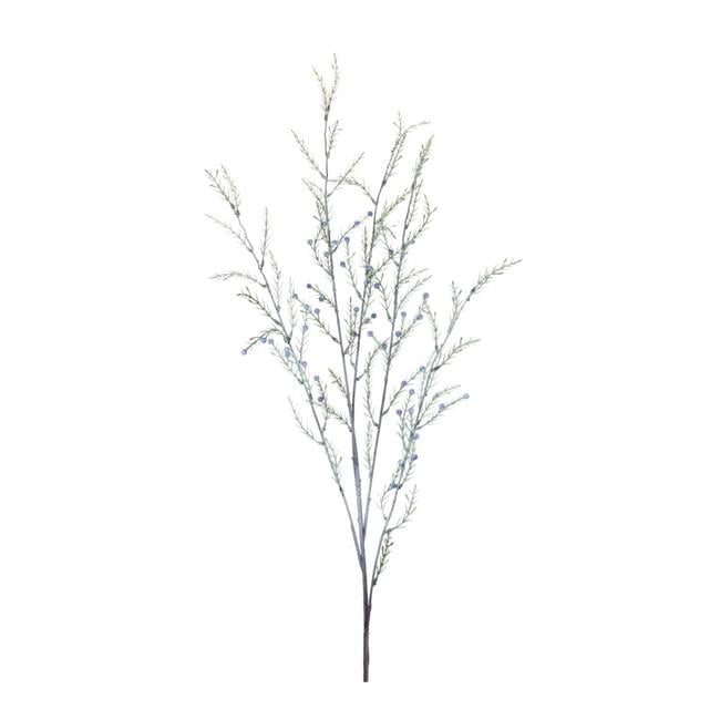 47" Green and Blue Plastic Pine Branch Set of 12