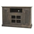 thumbnail image 1 of 47 in. Rustic TV Stand with 2 Fixed Wood Shelves, Bright White, 1 of 1