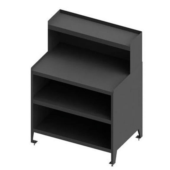 47 in. Stationary Workstation, Gray