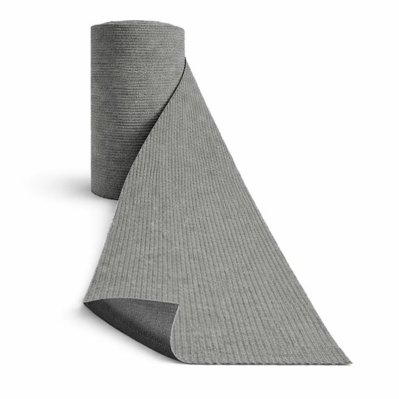 47 in. Wide x Cut-to-Length – Non-Slip, All-Weather, Heavy-Duty Utility Runner Rug – Absorbent, Dirt-Trapping, Kid and Pet Safe for Entryways and High-Traffic Areas, Gray