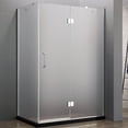 thumbnail image 1 of Dreamwerks 32 in. D x 47 in. W x 79 in. H Frameless 3-Piece Hinged Shower Enclosure with Frosted Glass, 1 of 5