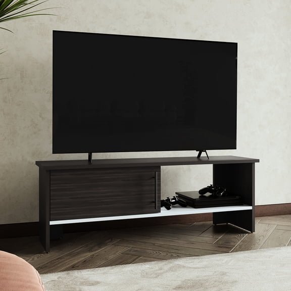 47 - inch Entertainment TV Center | Cable Management in Primary Setup | Sturdy MDF Build | Suitable for Flat - screen TVs