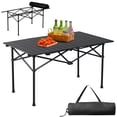 thumbnail image 1 of 47 inch Folding Roll-up Camping Table, Outdoor Lightweight Aluminium Table, Portable RectangleTable with Carry Bag for Picnic, Hiking, BBQ, Beach, Tailgating, 1 of 17