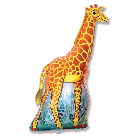 47 inch Giraffe Foil Mylar Balloon - Party Supplies Decorations