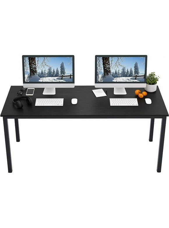 47 inch (approximately 119.4 cm) medium-sized computer desk, made of composite wood, suitable and stable home office desk/workstation/desk, BS1-120BW
