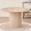 Better Homes & Gardens Lillian Fluted Round Expandable Dining Table for ...
