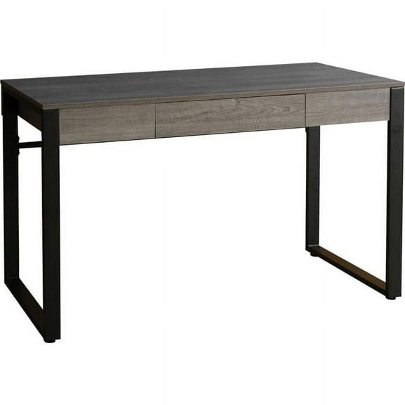 47 x 23.5 x 30 in. SOHO Center Drawer Modern Desk, Charcoal