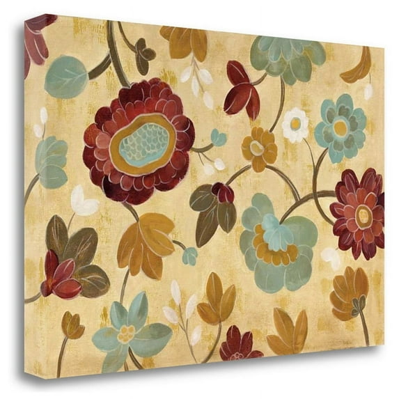 47" x 32" Arts And Crafts Garden I by Silvia Vassileva Canvas Fabric Multi-Color