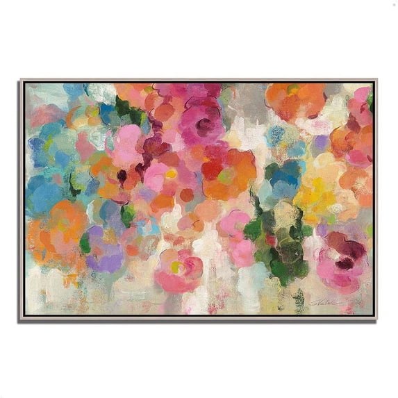 47 x 32 Colorful Garden I by Silvia Vassileva Print on Canvas Fabric Multi-Color