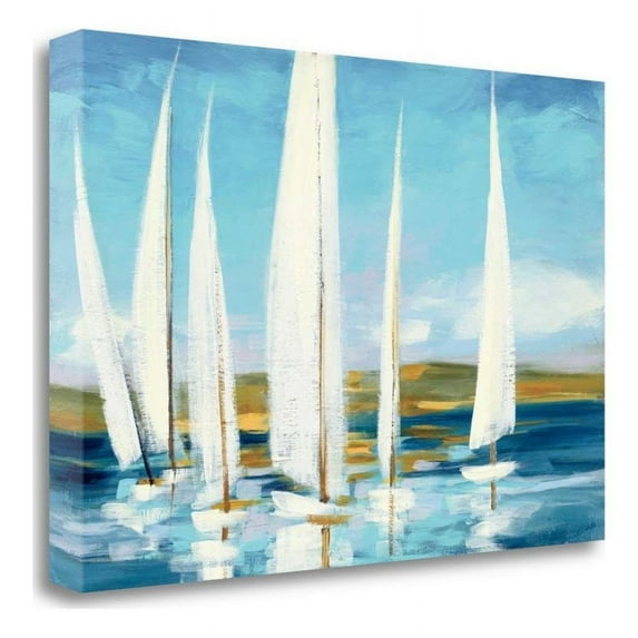 47" x 32" Horizon by Julia Purinton - Print On Canvas Fabric Multi-Color