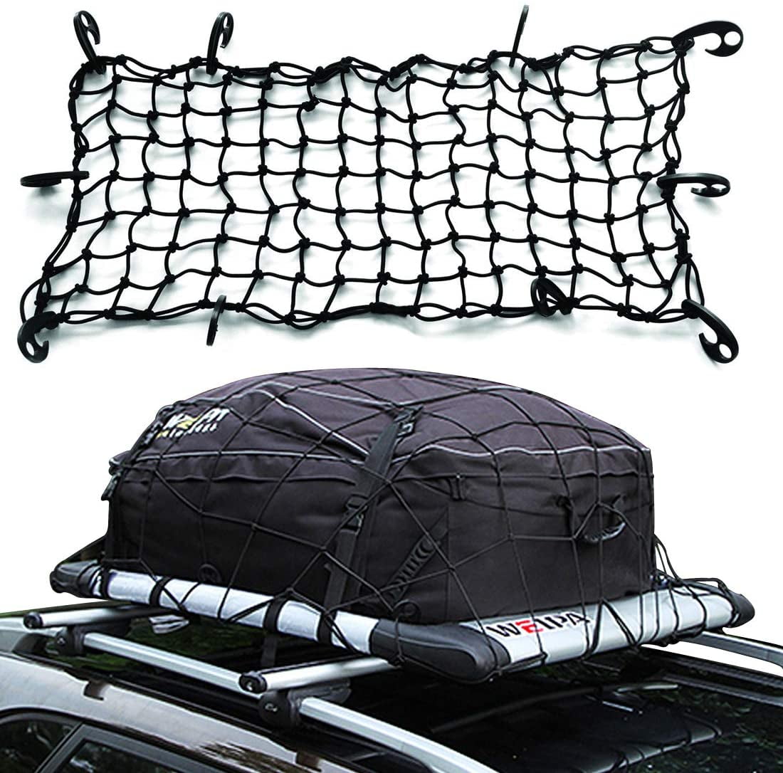47" x 36" Adjustable Car Elasticated Bungee Cargo Net，Heavy Duty Auto