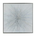 thumbnail image 1 of 47" x 47" Radial Starburst Framed Wall Art with Silver Frame, by DecMode, 1 of 8