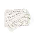 thumbnail image 1 of 47 x 59 in. Chunky Knit Throw Blanket, Ivory - Pack of 4, 1 of 1