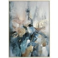 thumbnail image 1 of 47" x 65" Watercolor Blotch Abstract Framed Wall Art with Gold Foil Accents, by DecMode, 1 of 7