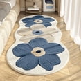 thumbnail image 1 of 47"x19" Area Rug Carpet Soft Runner Rugs for Bedroom Living Room Plush Fluffy Rug - Blue, 1 of 7