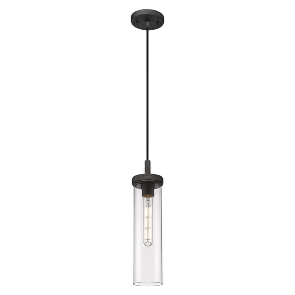 471-1P-WZ-G471-12CL Innovations Lighting Lincoln - 1 Light Cord Hung Pendant-4.5 Inch Wide and 15.5 Inch Tall-Weathered Zinc Finish-Clear Glass Color
