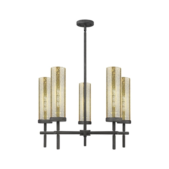 Innovations Lighting - Lincoln - 5 Light Stem Hung Chandelier-19.5 Inch Tall and