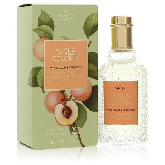 4711 Acqua Colonia White Peach & Coriander by 4711 Eau De Cologne Spray (Unisex) 1.7 oz for Female