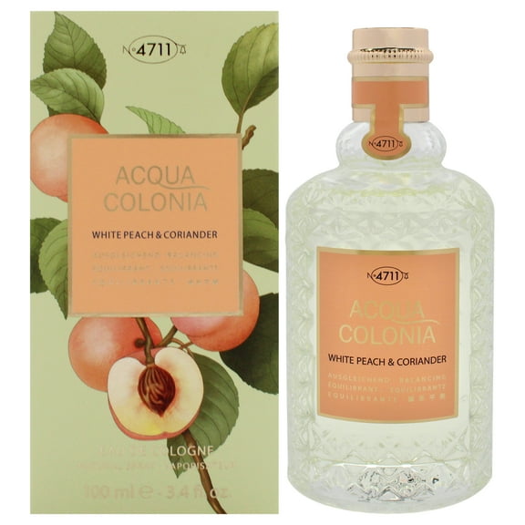 4711 Acqua Colonia White Peach and Coriander by Muelhens for Unisex - 3.4 oz EDC Spray
