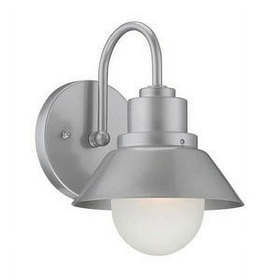 4712BS-Acclaim Lighting-Fripp - One Light Wall Lantern Brushed SilverFinish with Frosted Seeded