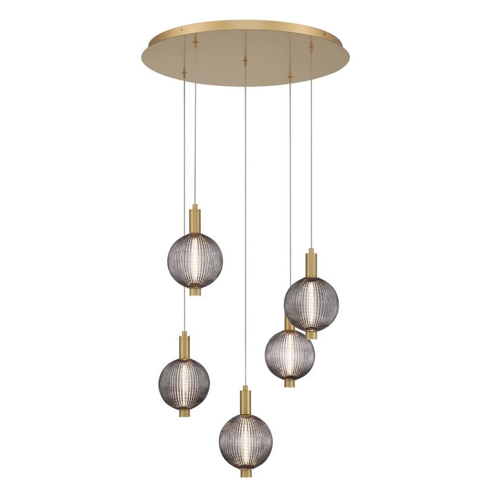 47208-018-Eurofase Lighting-Palmas - 54.6W 5 LED Chandelier-10 Inches ...
