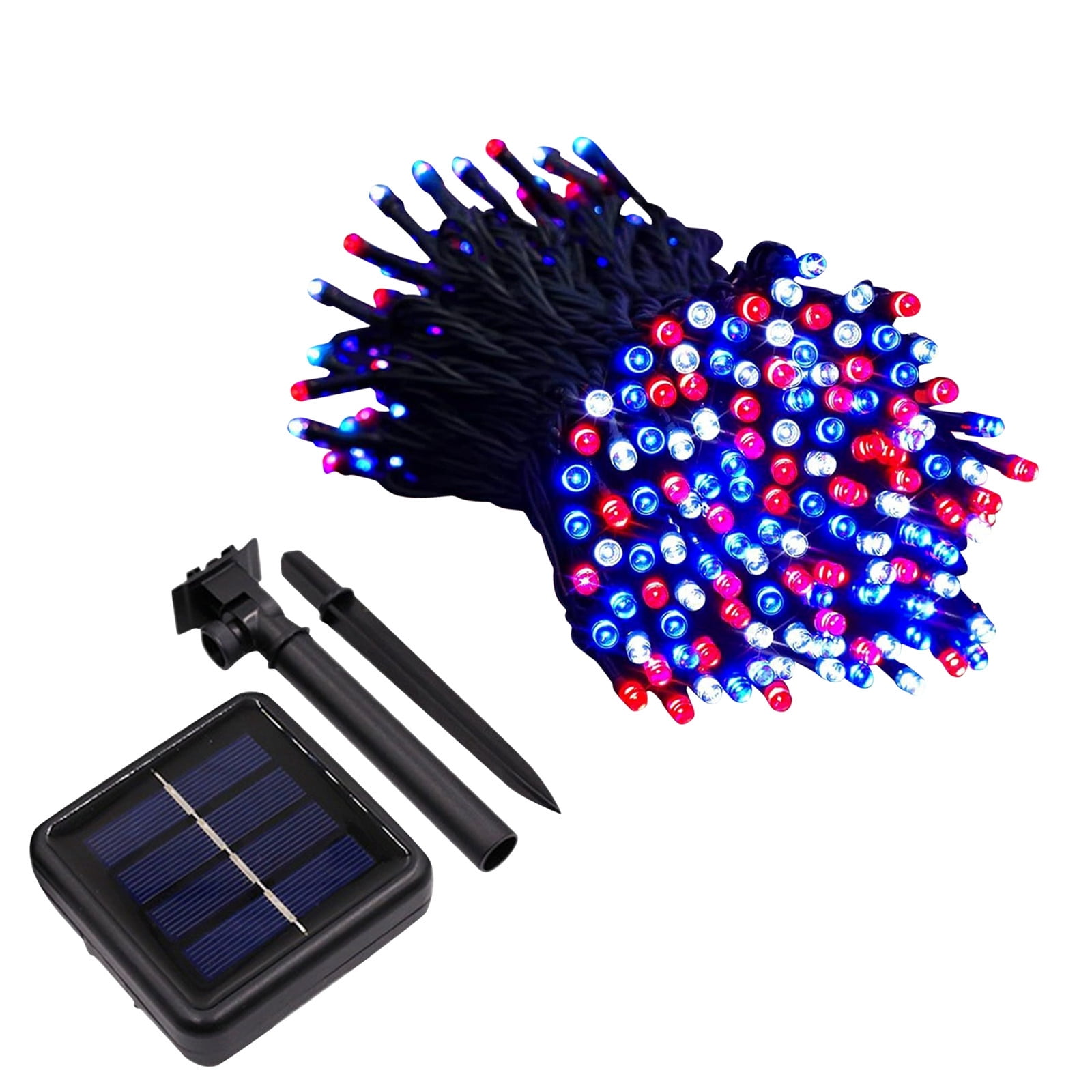 472in/12m Red White and Blue Mini Lights,100 Count 4th of July