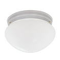 thumbnail image 1 of 4732-WH-Designers Fountain-2 Light Flush Mount With Satin Etched Glass Globe, 1 of 7
