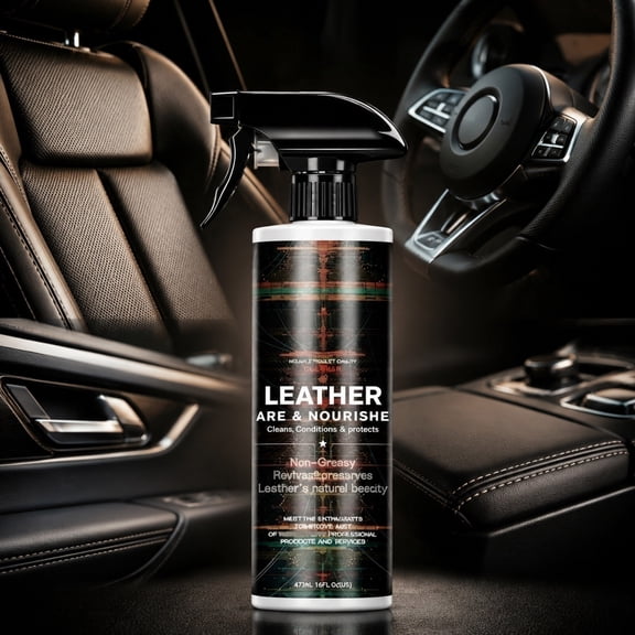 473ml Leather Polish and Conditioner Coating Agent for Car Interior Dashboard Seats Cleaning and Protection