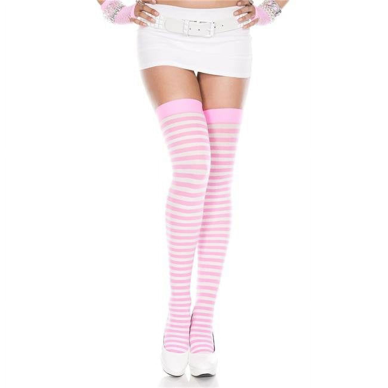 Pink White Striped Stockings – VinylDolls