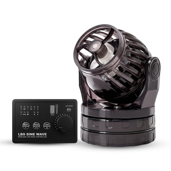 4750 GPH Aquarium Wave Maker Pump - 24V DC Sine Wave Circulation Pump with Smart LED Controller for Marine & Coral Reef Aquariums