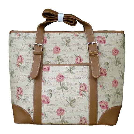 4754 - English Rose Square Purse