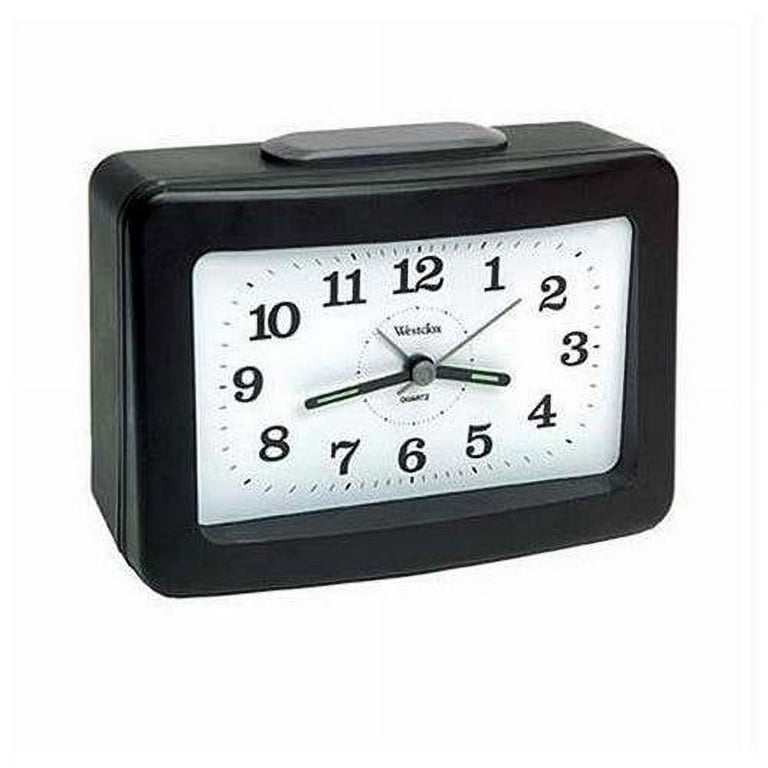47550- Westclox Loud Bell QA Alarm Clock with Silent