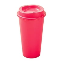 475Ml Thermochromic Cup,Hot Pink--Reusable Plastic Tumblers with Lids Large Color Changing Cups for Adults Kids Women | Tall Iced Cold Drinking Cute Tumbler Cup
