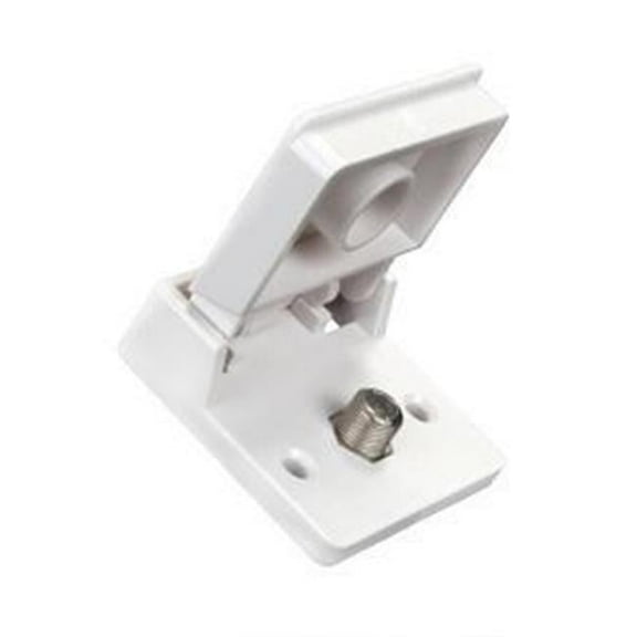 47755 Exterier Weather Proof TV Jack - Polar White