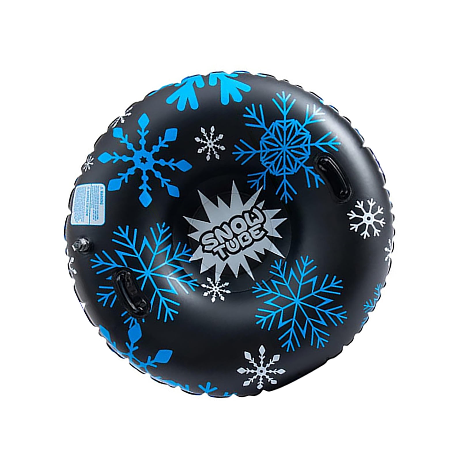 47Inch Air-Filled Snow Tube Sled with Reinforced Handles, PVC for Family Winter Fun & Ski Slopes