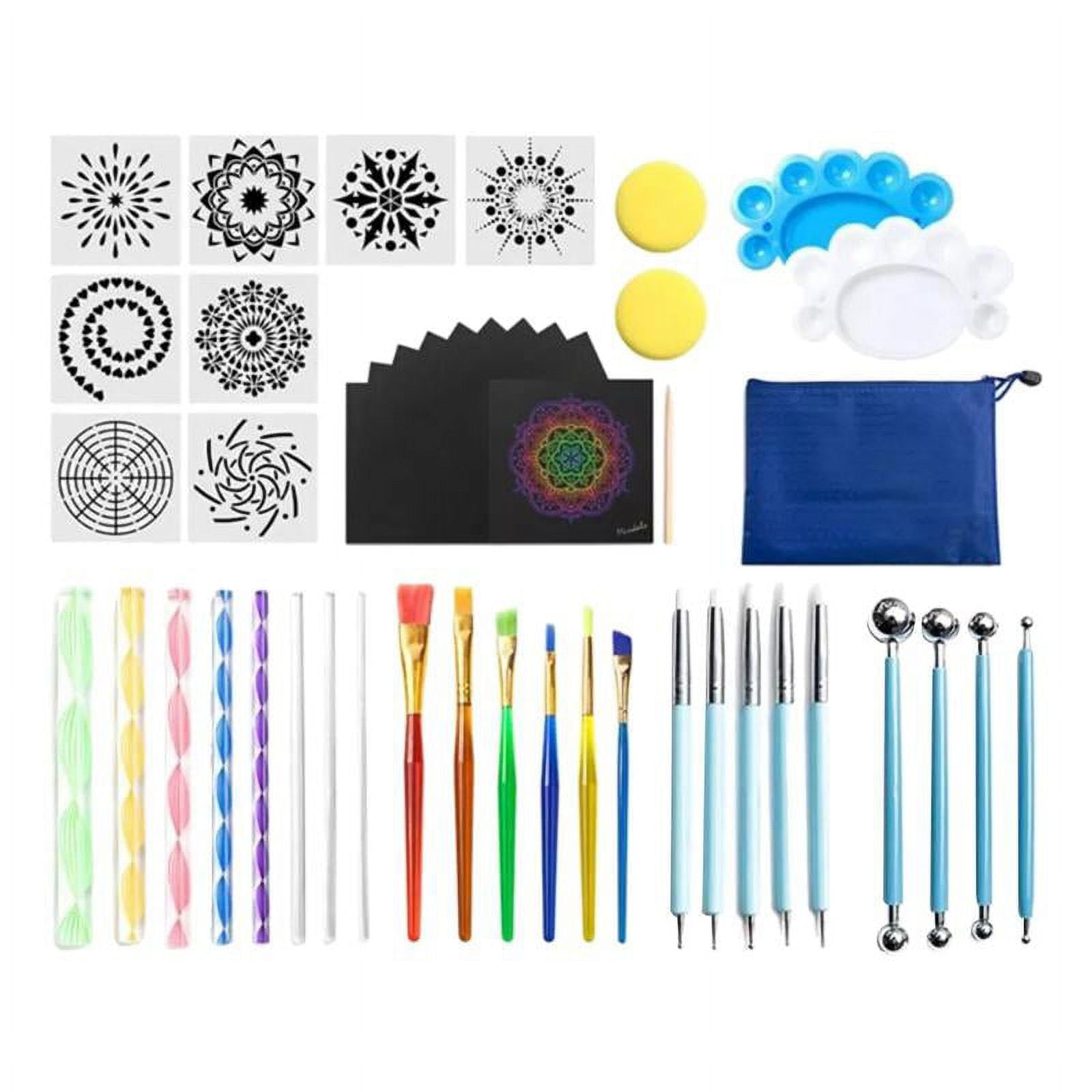 Dot Mandala Painting Kit - Dotting Tools and Stencils for Dot Mandala  Painting
