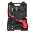 thumbnail image 1 of 47Pcs Mini Electric Screwdriver Set Cordless Drill Portable Repair Tool Plastic Box, 1 of 8