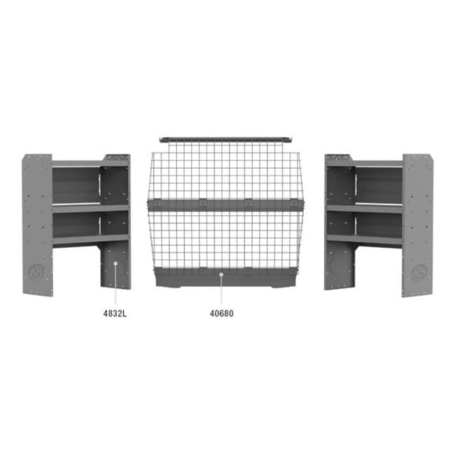 47TCL 43 in. Commercial Shelves Wire Partition - Transit Connect ...