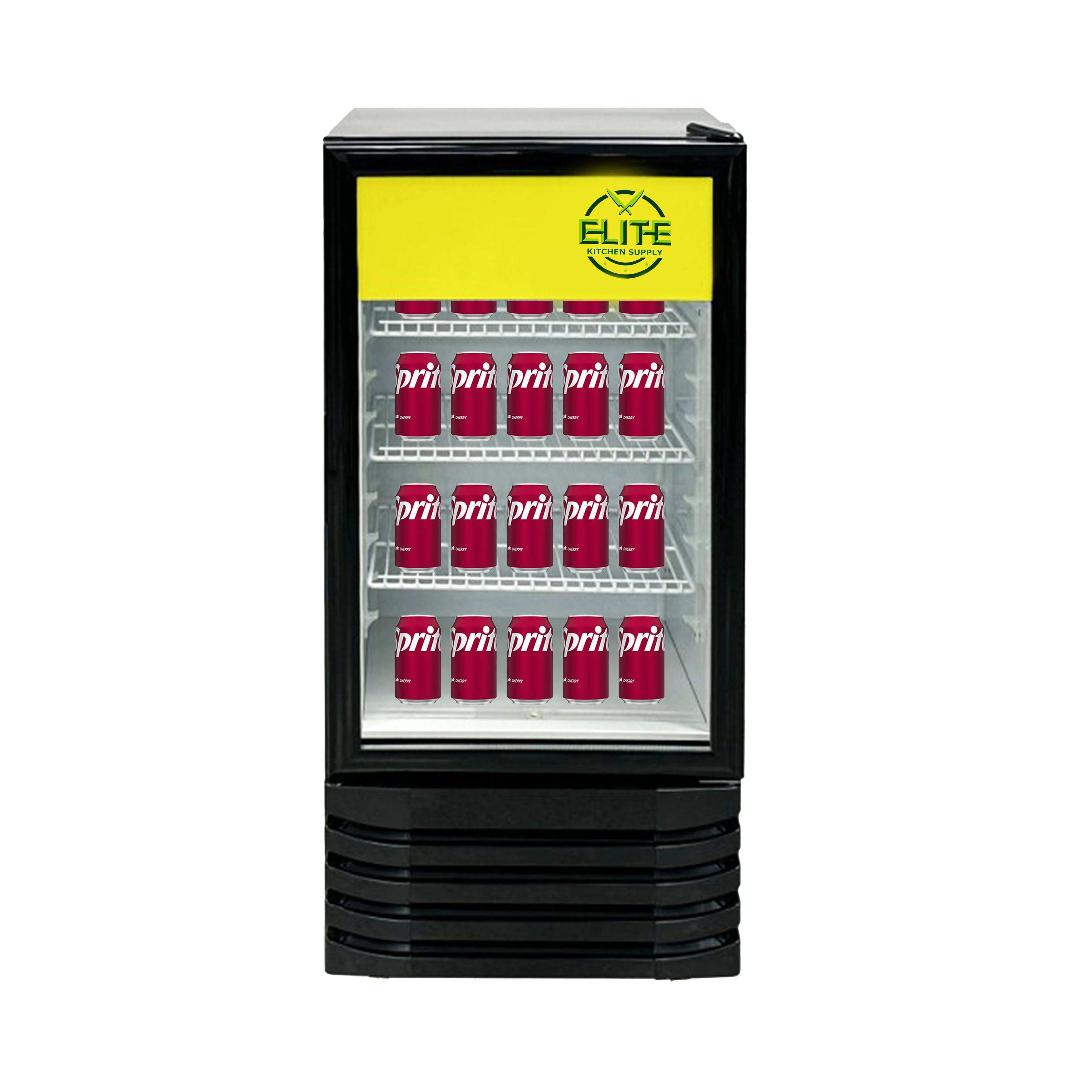 47in.  Glass Door Merchandiser Refrigerator 150L Capacity with Lock & key