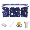 thumbnail image 1 of 47in Large Portable Folding Bathtub, Hot & Cold Soaking Bath tub, Starry Blue(SolarSoda), 1 of 11
