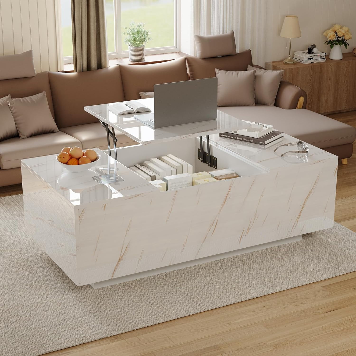 Photo inspiration: Picture Idea: 47Inch High Glossy Led Coffee With Wireless Charging And Speaker