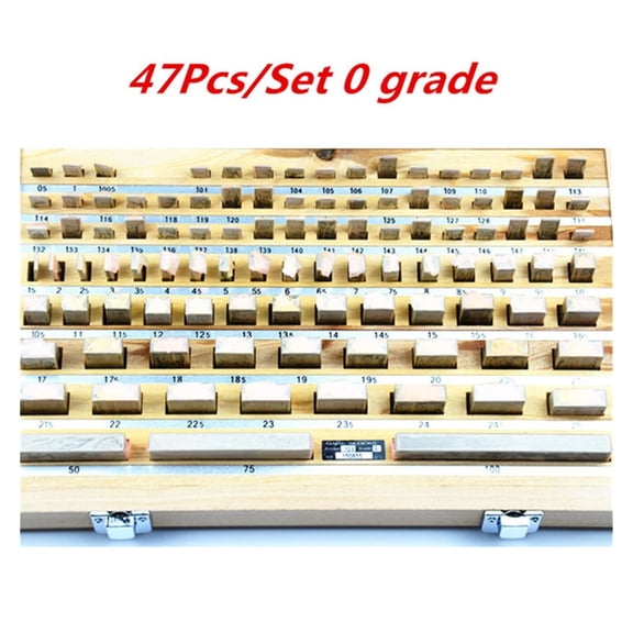 47pcs/set 1 grade 0 grade Block Gauge 1.005-100 Block Gauge inpsection block Caliper Inspection Block Gauge Measuring Tools ,Easy to Use