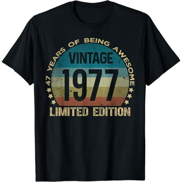 47th Birthday 47 Year Old Gifts Vintage 1977 Limited Edition T-Shirt