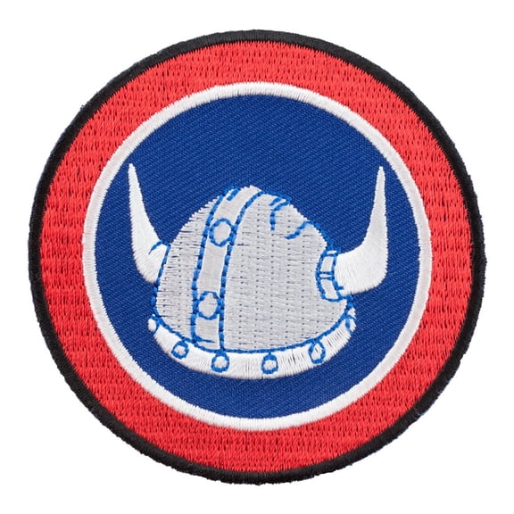 47th Infantry Division Viking Helmet Patch, Military Patches