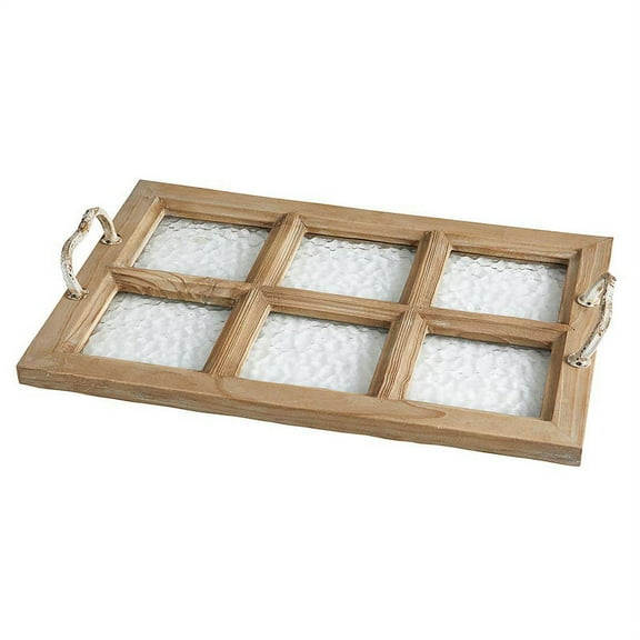 47th & Main CMR237 Wood Six Pane Tray