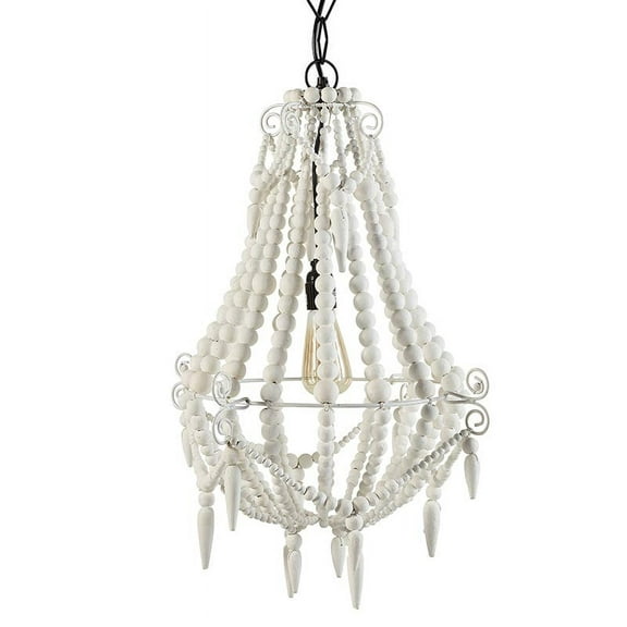47th & Main DMR044 Beaded Chandelier White