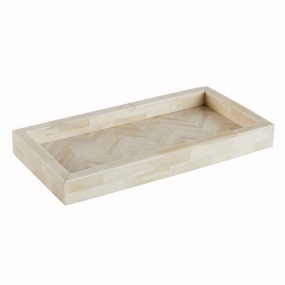 47th & Main DMR616 White Rectangular Tray - Small
