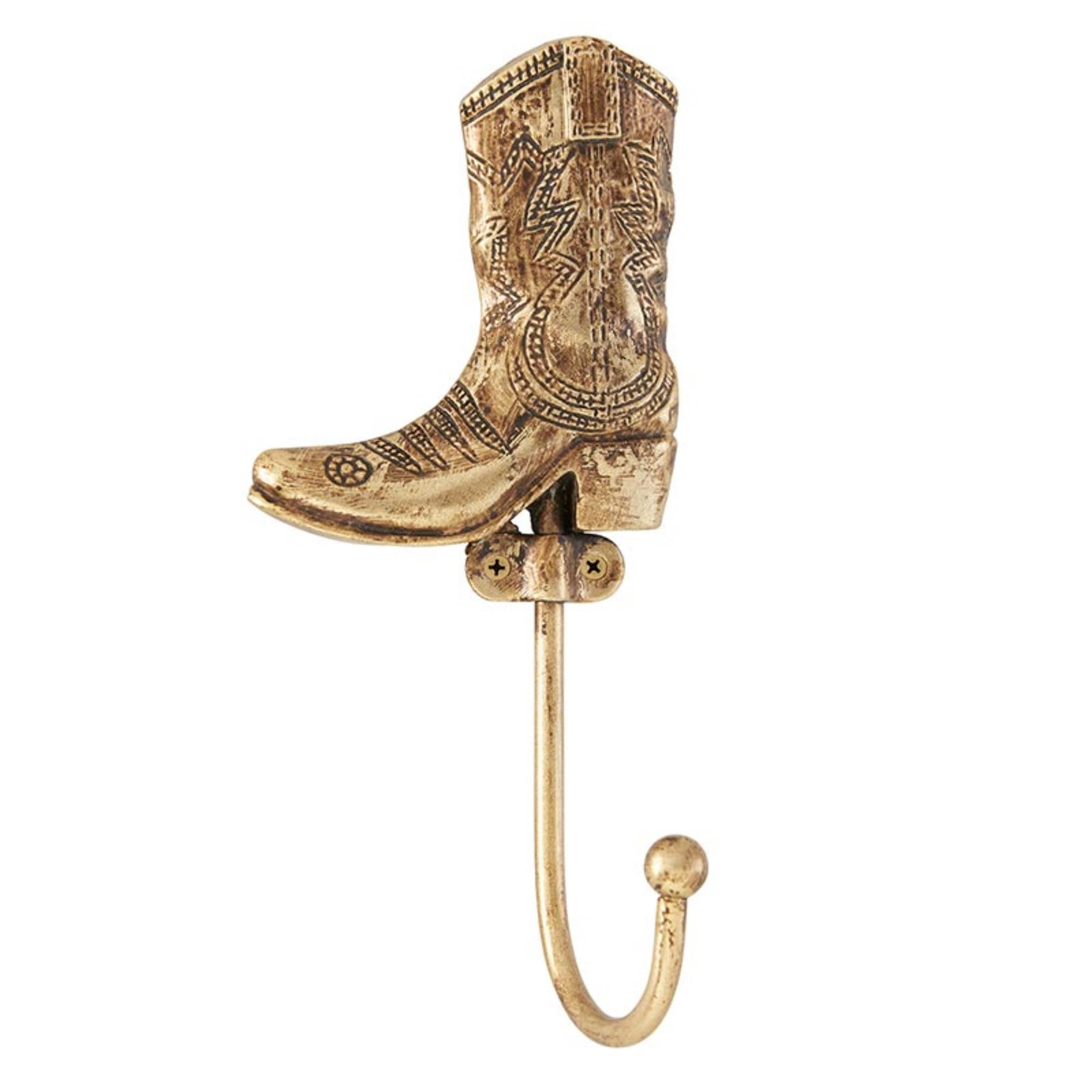 47th & Main Wall Mounted Hook Cowboy Boot Metal Hook, 5-Inches Long ...