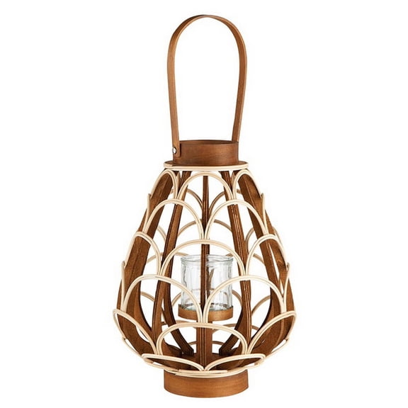 47th & Main Wooden Lantern - Large